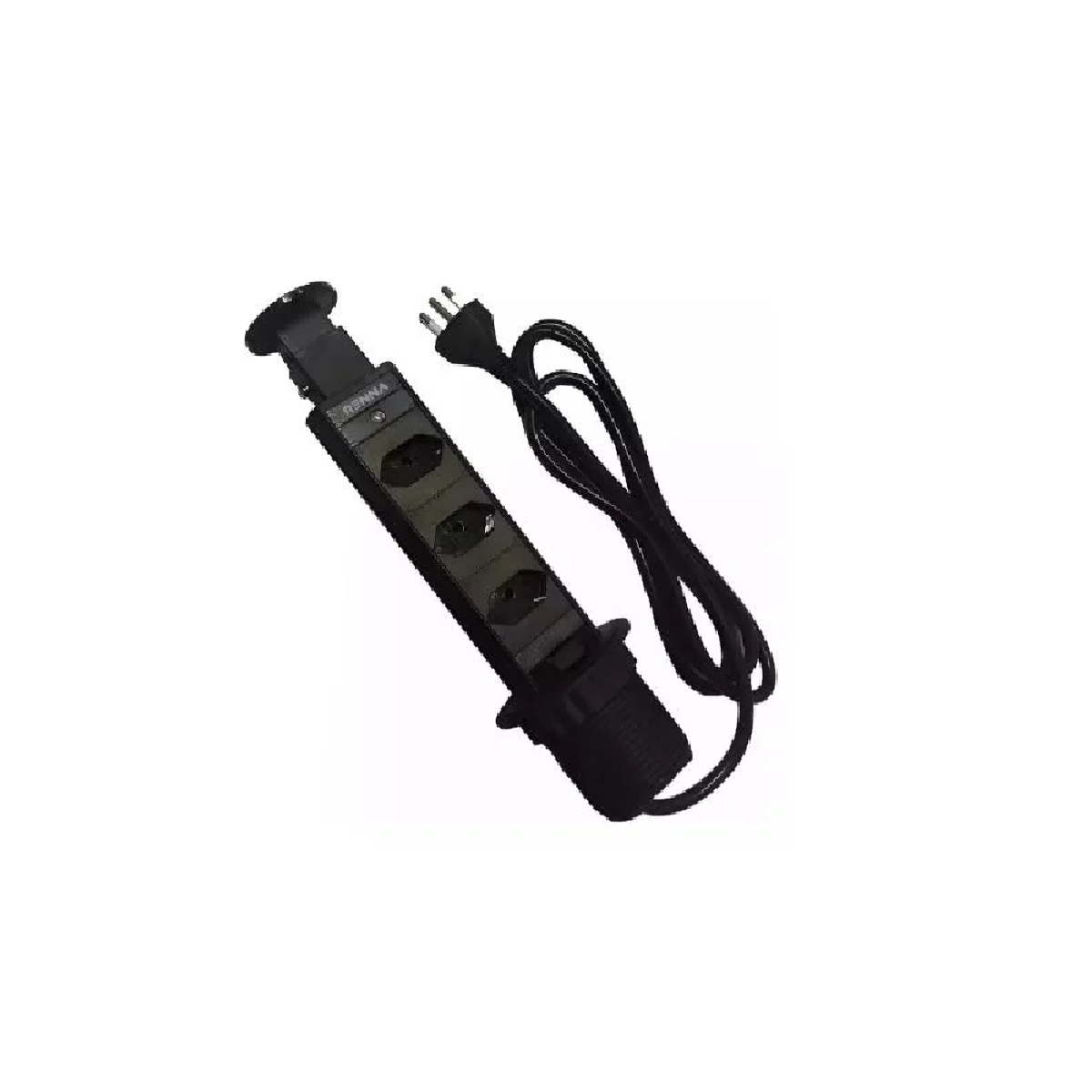 TORRE DE TOMADA AUTOMÁTICA 3 TOMADAS PRETO EMBUTIDA - RENNA