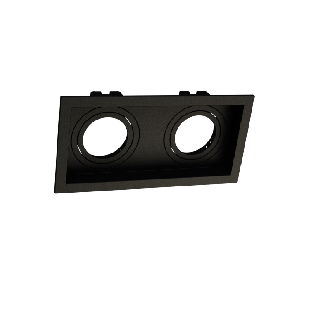 EMBUTIDO MR16 PRETO DUPLO RECUADO MOON