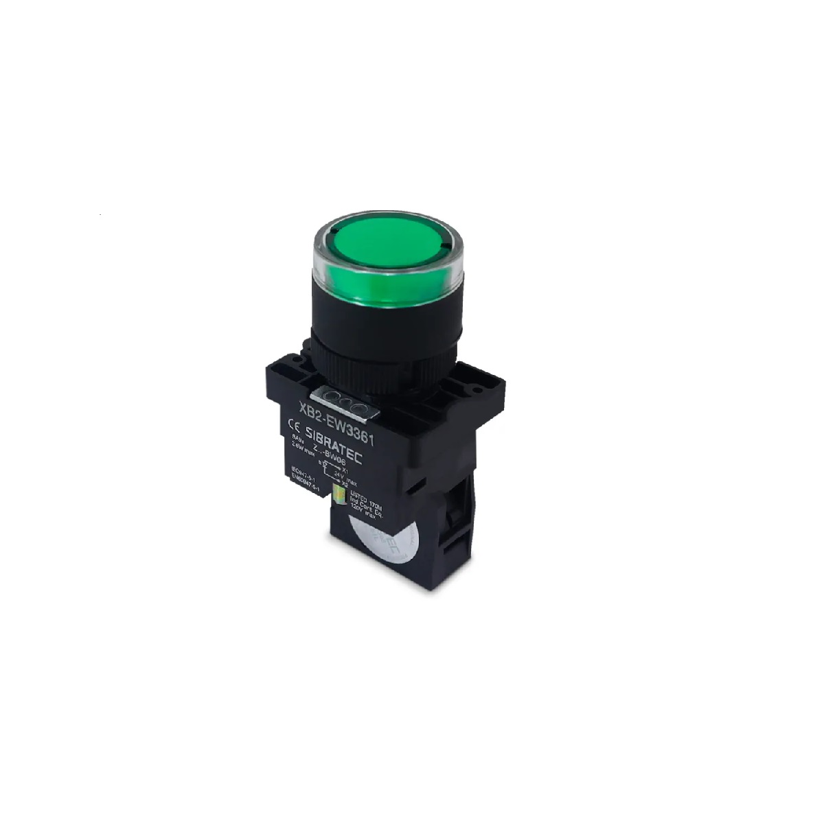 BOTAO ILUMINADO EW3661 24V AZ 1NA - SIBRATEC