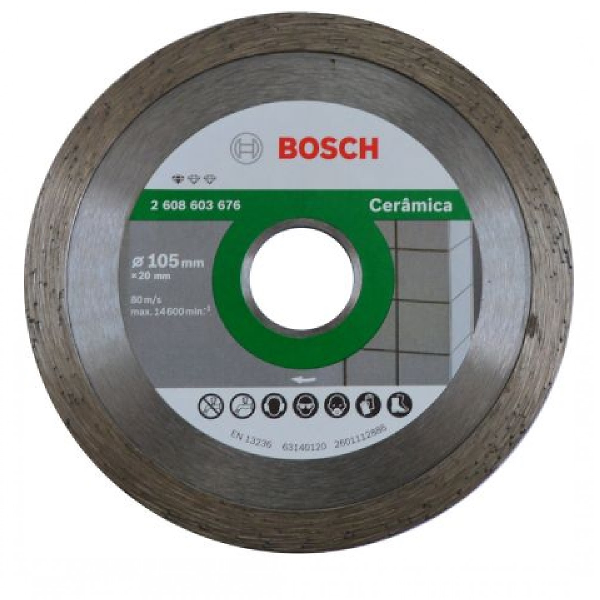 DISCO DIAMANTADO STD CERAMIC LISO 105MM BOSCH