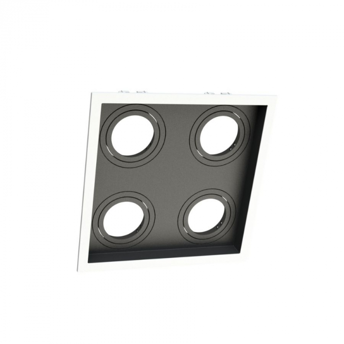 EMBUTIDO PAR20 QUADRUPLO RECUADO BR C/RECUO PT MOO