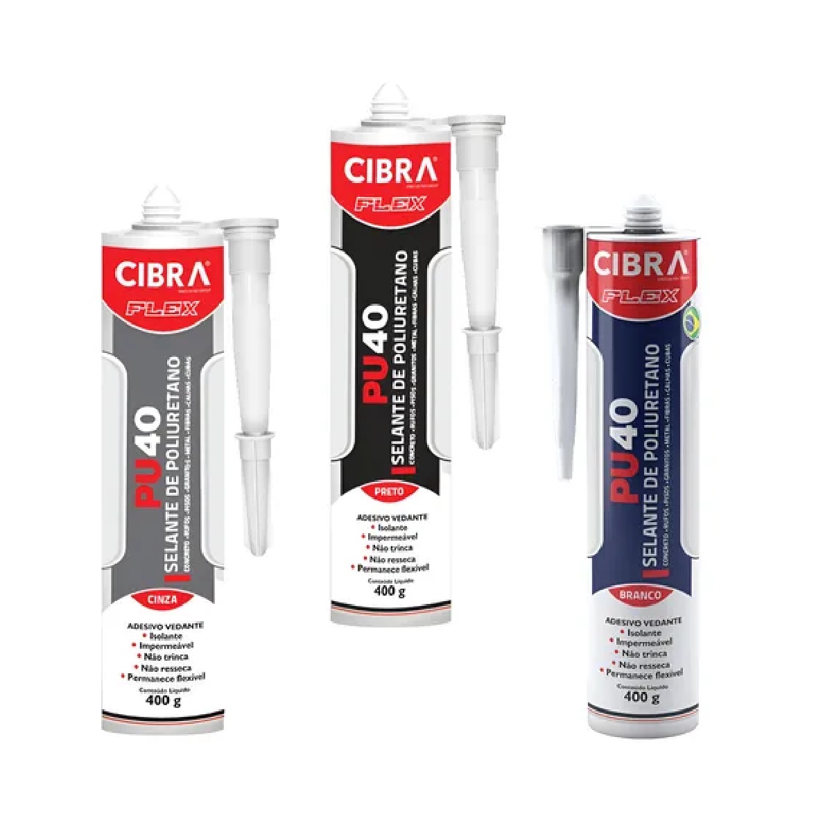 ADESIVO POLIURETANO PU40 400G PRETO