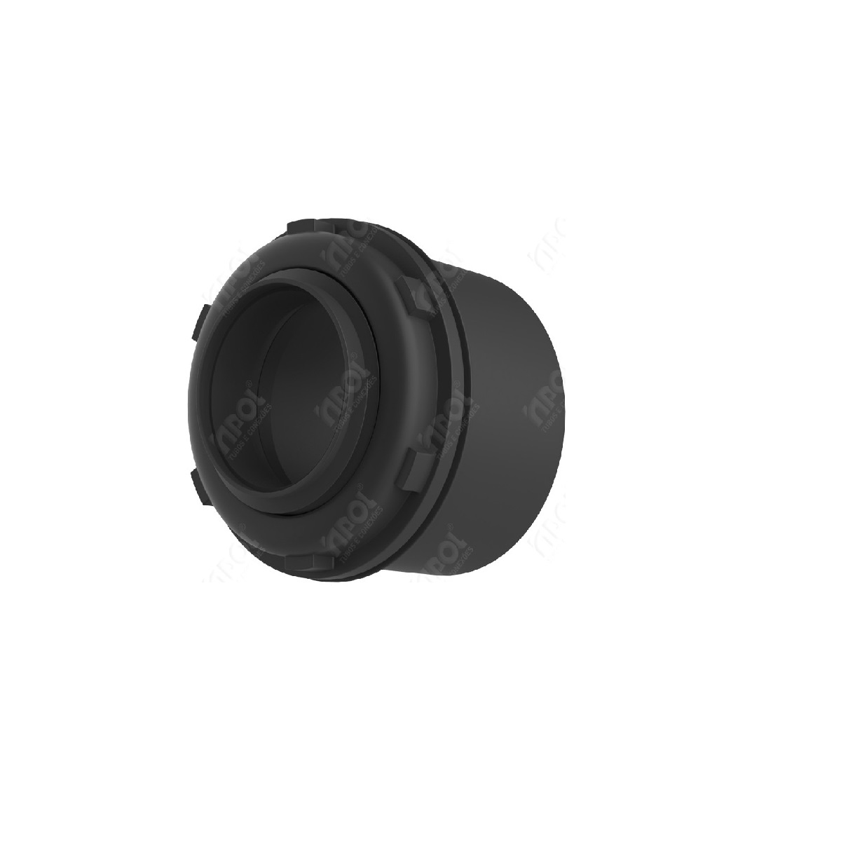 CONECTOR BOX RETO PRETO  3/4" INPOL