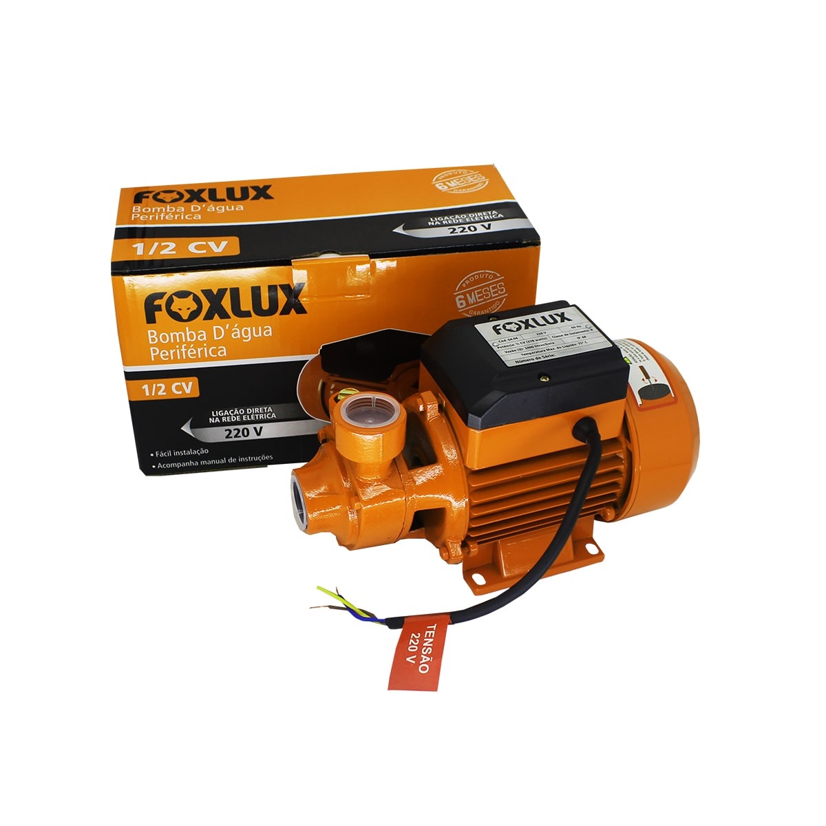 MOTOBOMBA PERIFERICA 1/2HP - FOXLUX