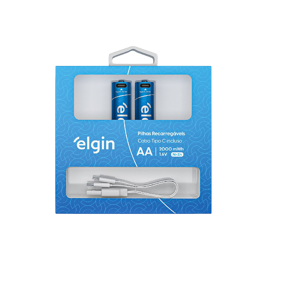 PILHA RECARREGAVEL ALCALINA AA 1,5V C/2 PC TIPO C