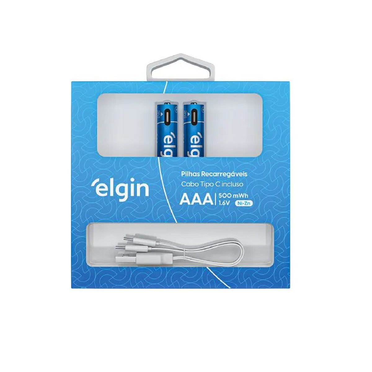 PILHA RECARREGAVEL ALCALINA AAA PALITO 1,5V C/2 PC TIPO C