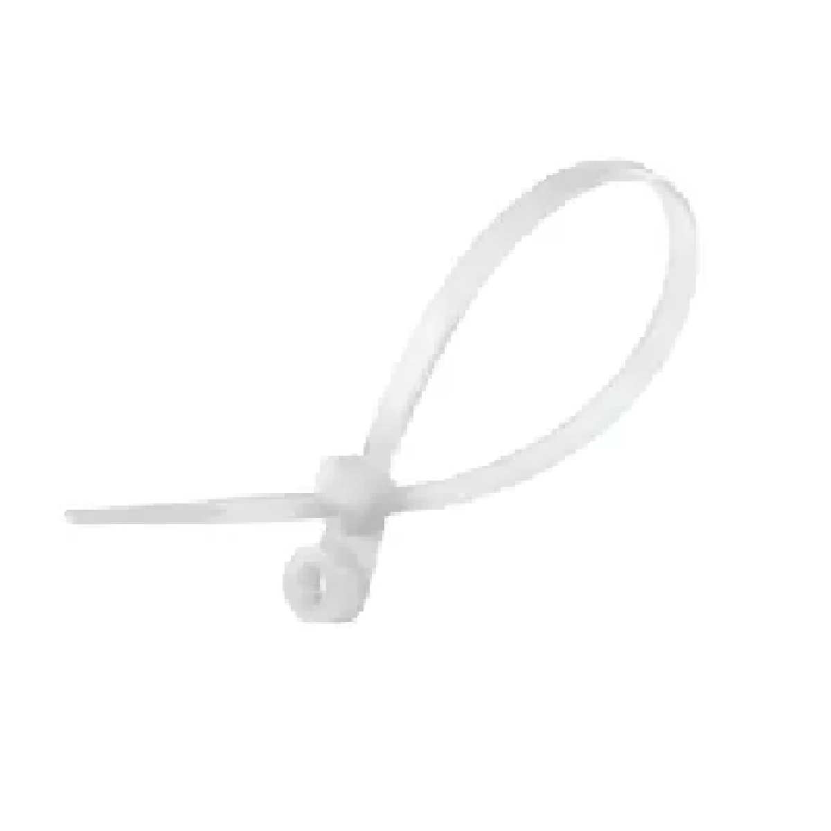 ABRAÇADEIRA NYLON 200 X 4,8 BRANCA COM OLHAL PARA FIXACAO - SIBRATEC