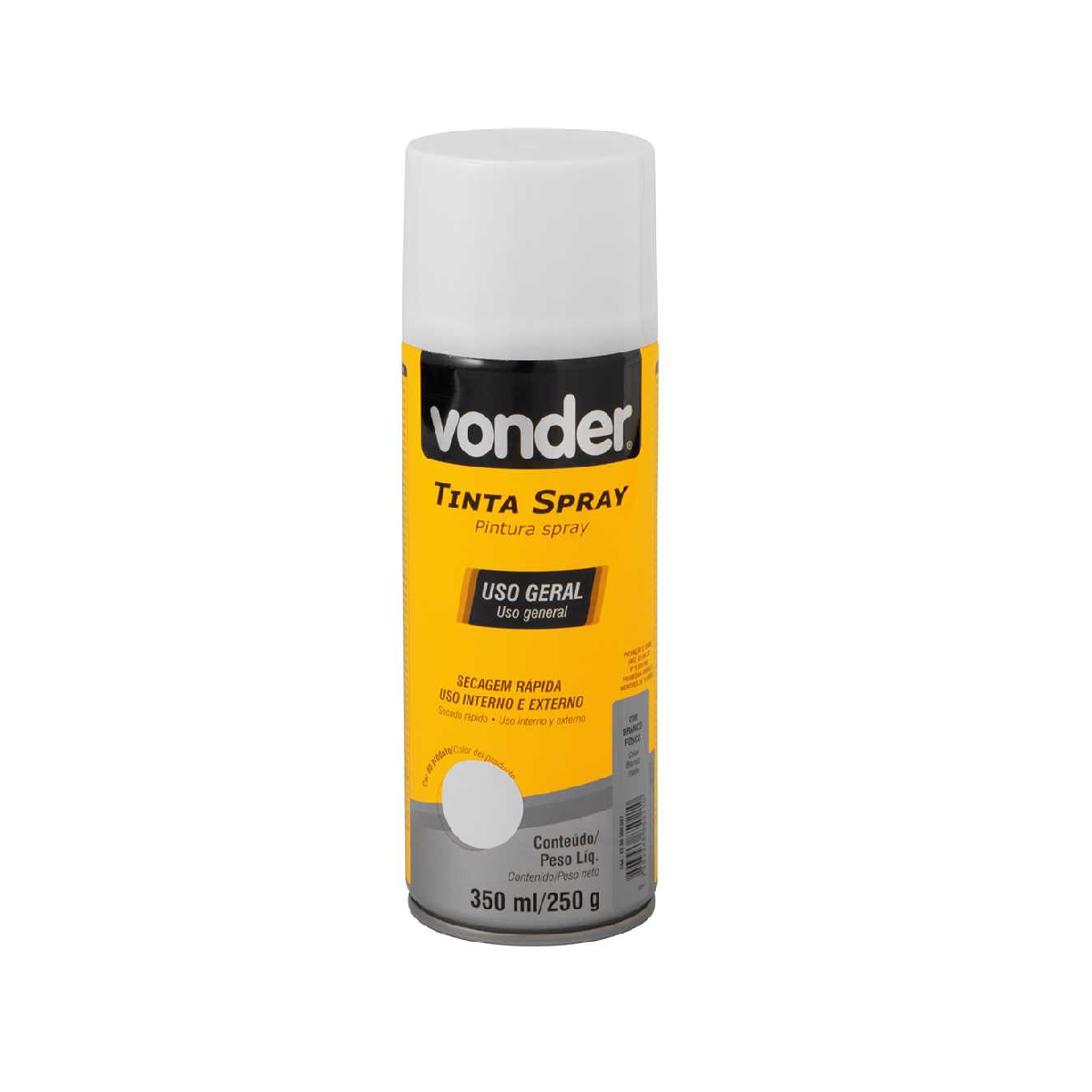SPRAY TINTA BRANCO FOSCO 350ML - VONDER