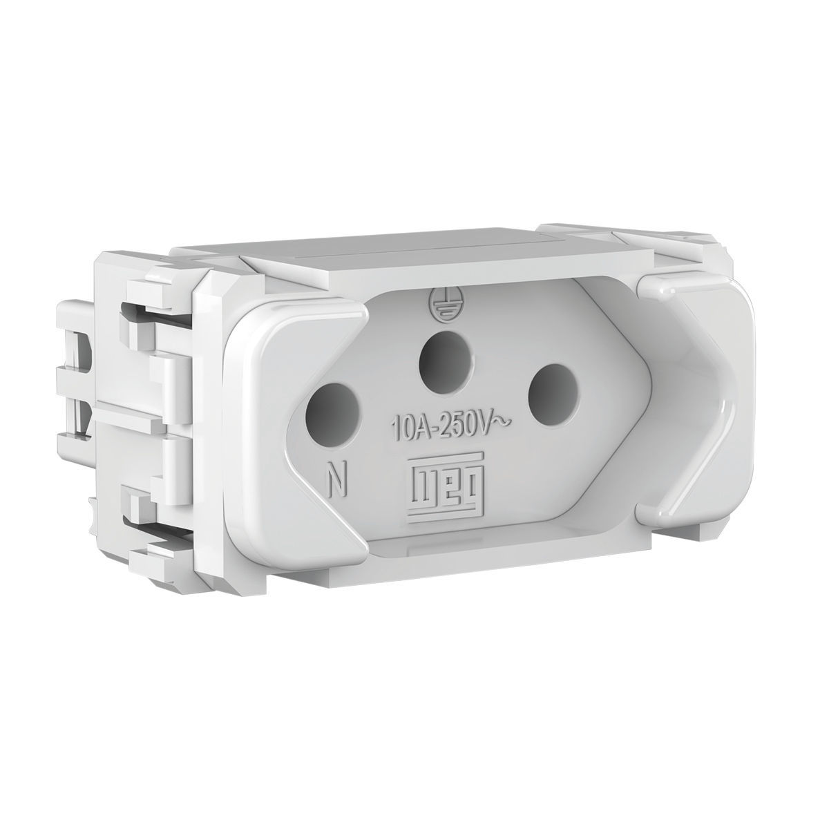 MODULO TOMADA DE ENERGIA 2P T 10 A/250 VCA COMPOSE BRANCO - WEG