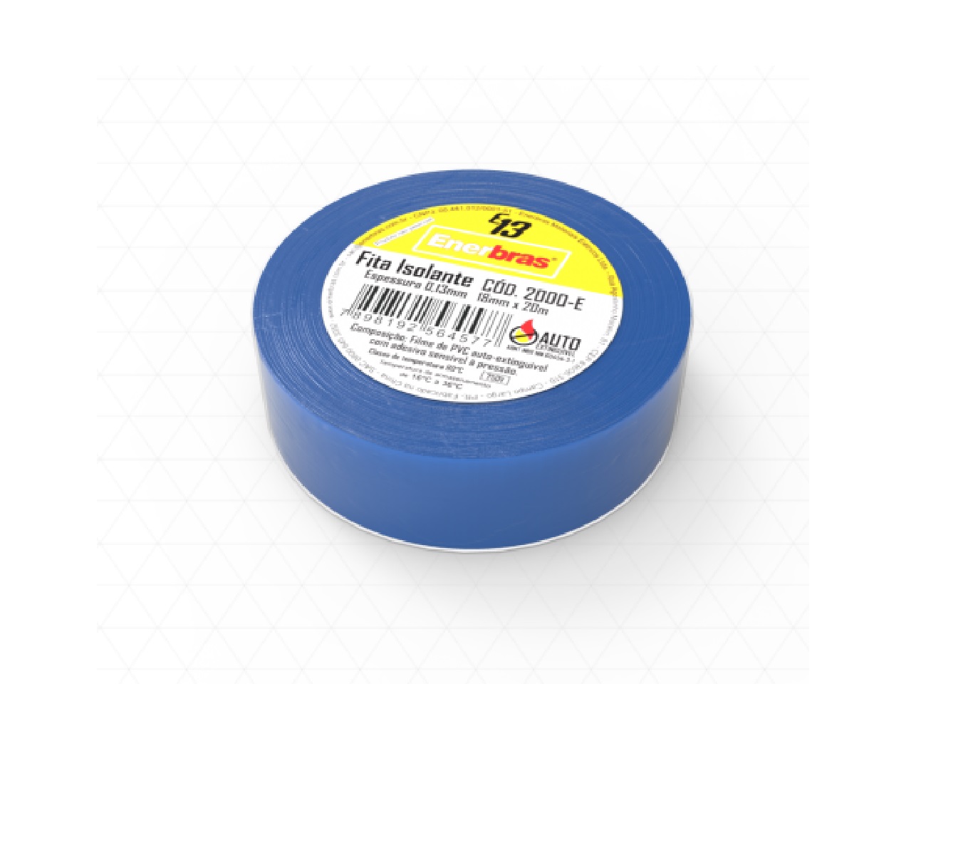 FITA ISOLANTE COLORIDA 10 METROS AZUL