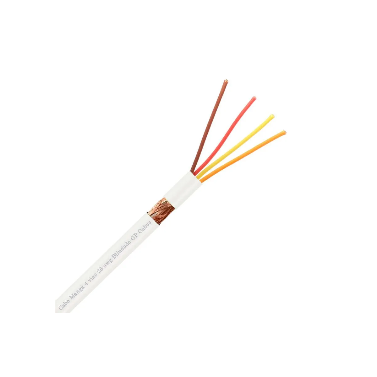 CABO MANGA 4 VIAS 26 AWG 70º BOBINA