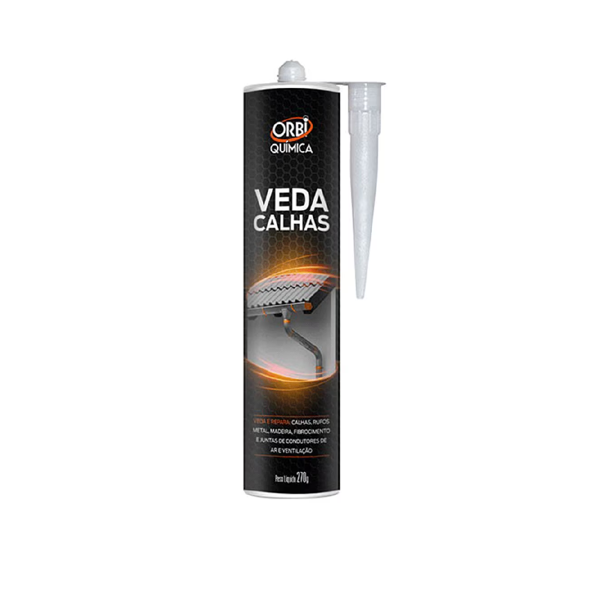 ADESIVO VEDA CALHA CINZA 270G - ORBI