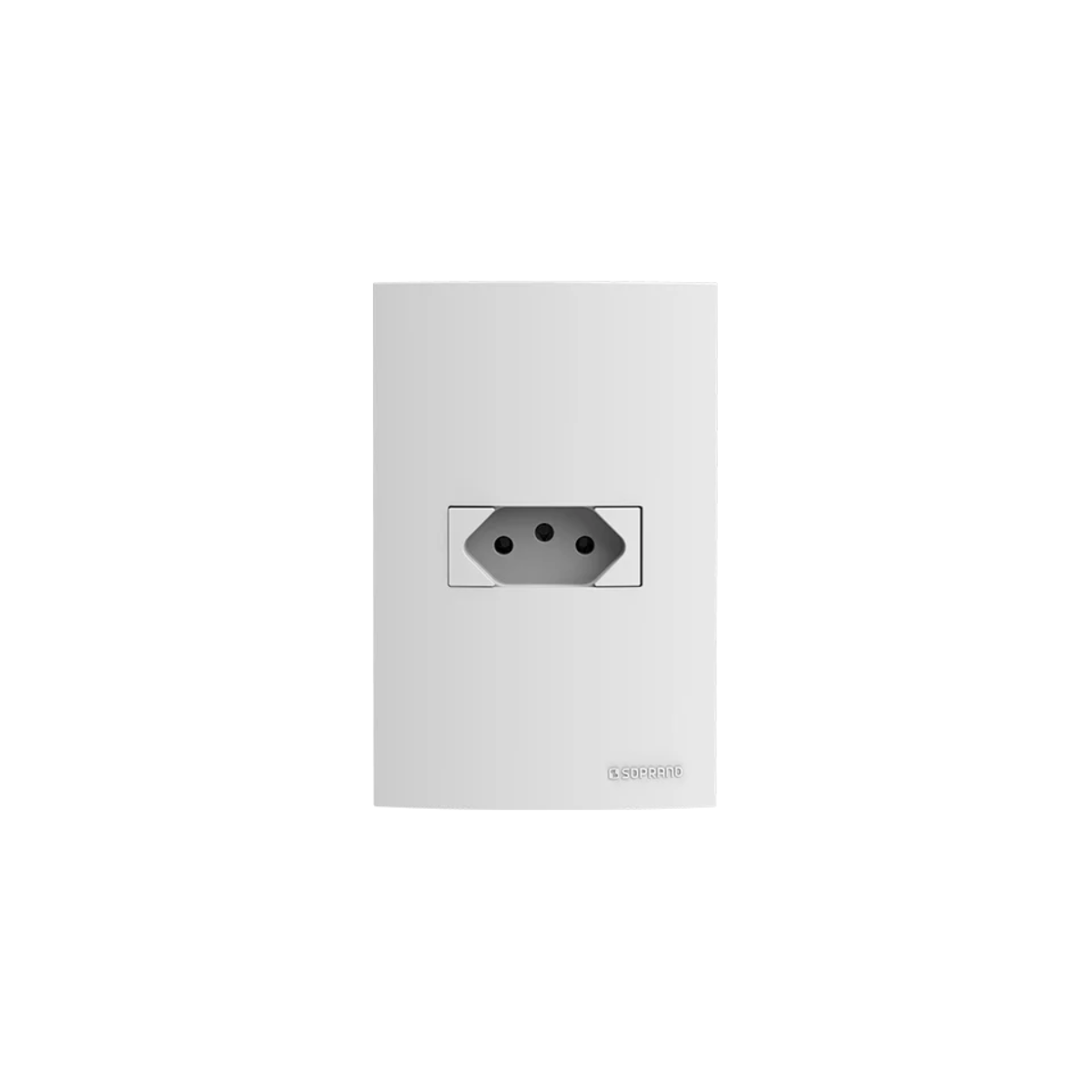 BRAVA PLACA+SUP 4X2 1 TOMADA 10A 250V BR BUP