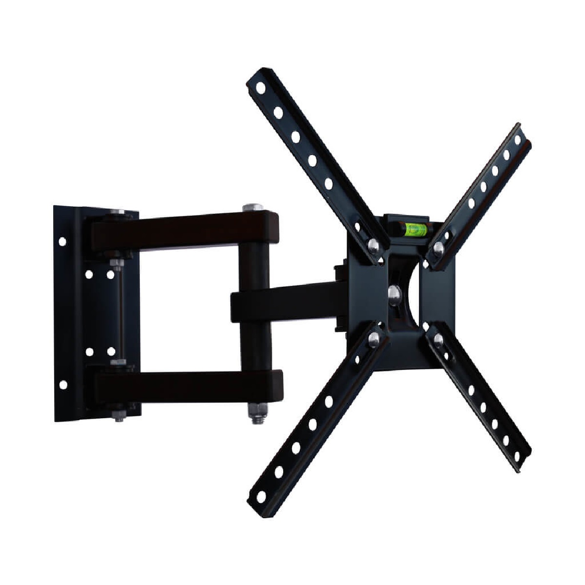 SUPORTE TV LCD LED 10" A 55" 3 MOVIMENTO PRETO - BRASFORMA