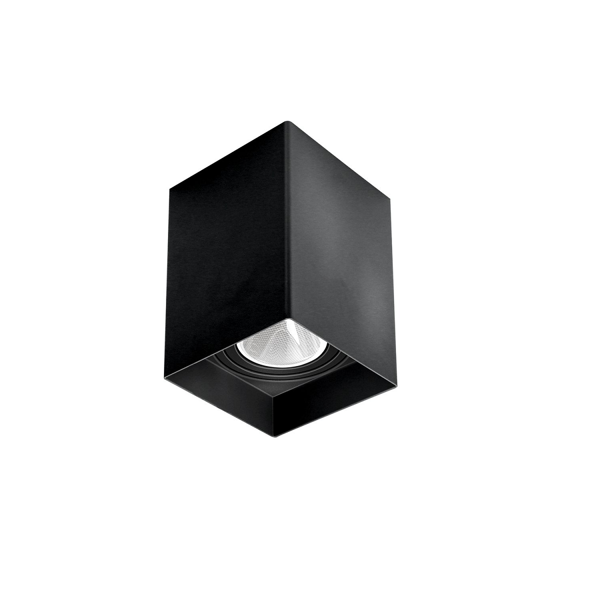 SPOT SOBREPOR QUADRADO BOX MR16 PRETO - MOON