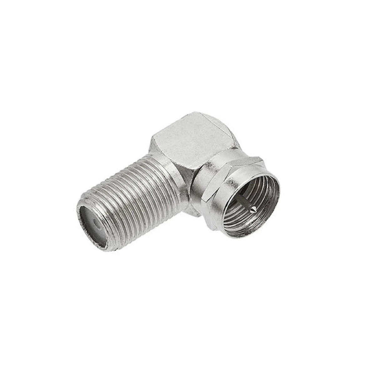 CON CABO COAXIAL ADAPATOR F FEMEA PARA F MACHO 90°