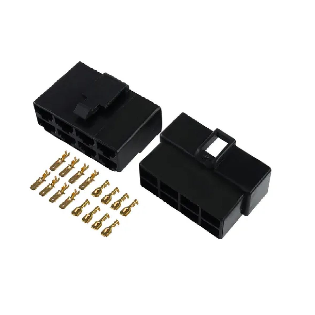 KIT CONECTOR 8 VIAS COM TRAVA