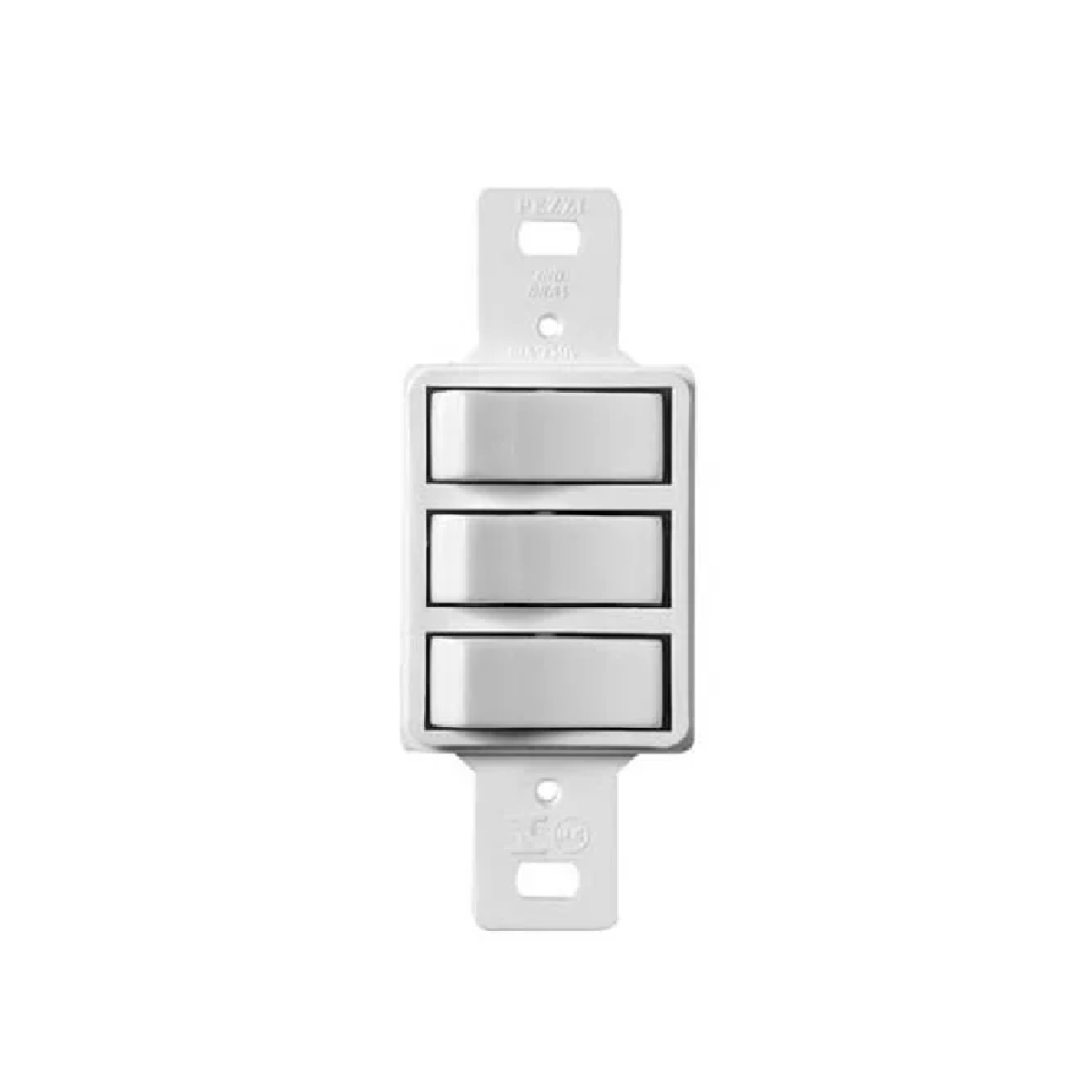 CONJUNTO 3 INTERRUPTORES PARALELOS BRANCO SEM PLACA PEZZI 10000