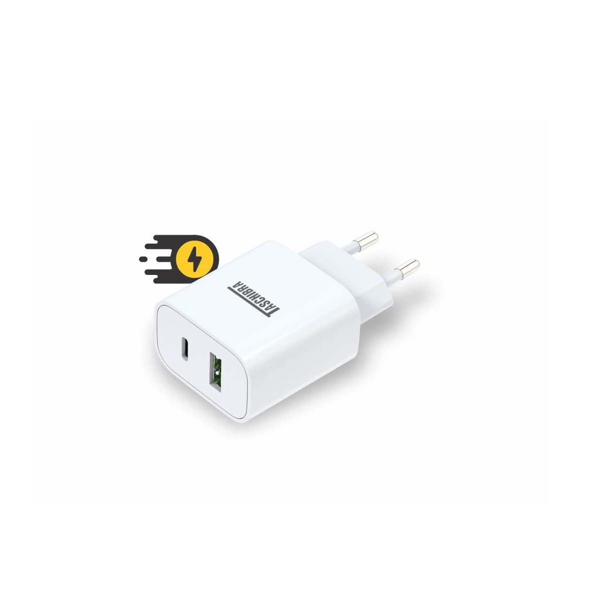 CARREGADOR TURBO 20W USB A USB TIPO C - TASCHIBRA