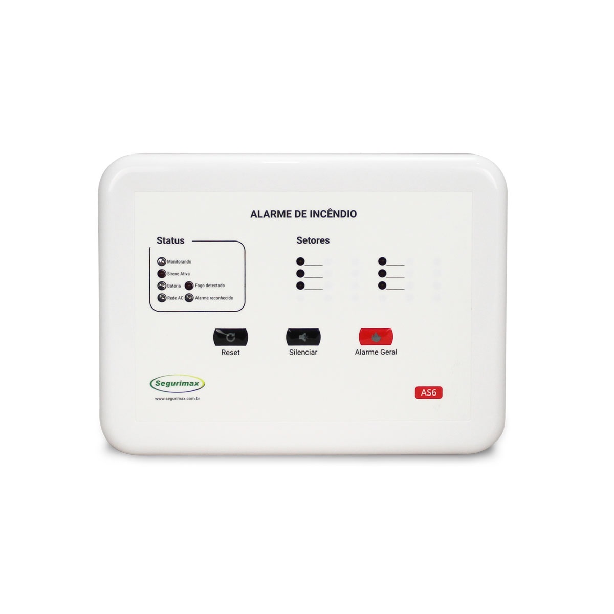 CENTRAL INCENDIO CONVENCIONAL 6 LACOS SEM BATERIA INTELBRAS