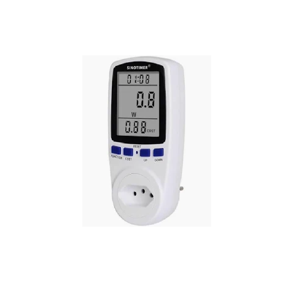 MEDIDOR DE CONSUMO (KWH) MONOFASICO 16A PLUGUE