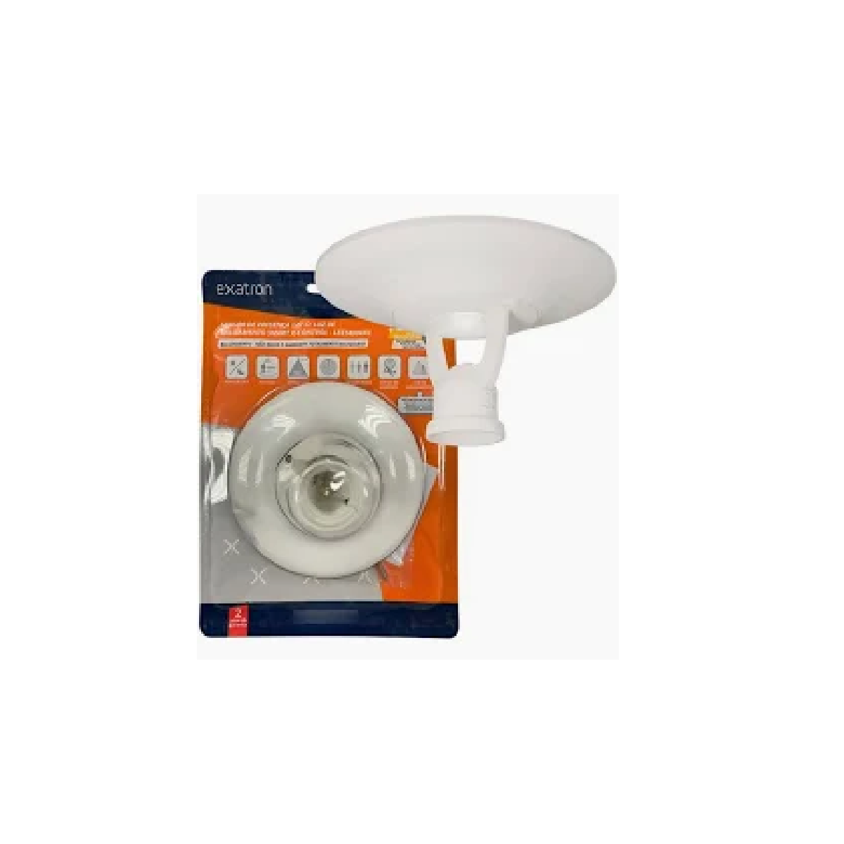 SENSOR PRESENCA TETO PLAFON E27 SMART X-CONTROL MICROC BIVOLT - EXATRON