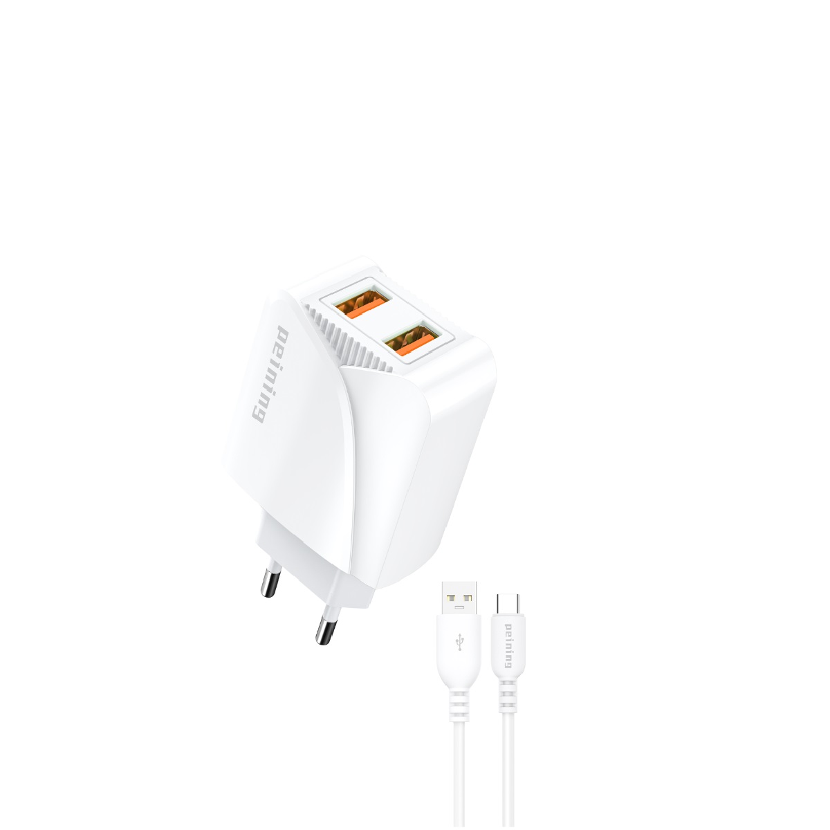 CARREGADOR USB DUPLO 5V 3.1A COM CABO USB X IPHONE