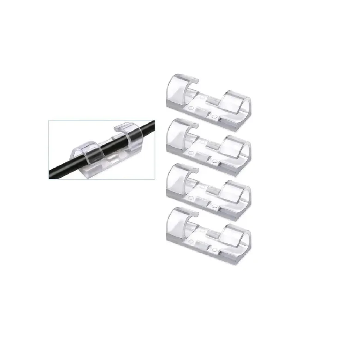 FIXADOR DE FIOS E CABOS 9MM CARTELA COM 20 PECAS
