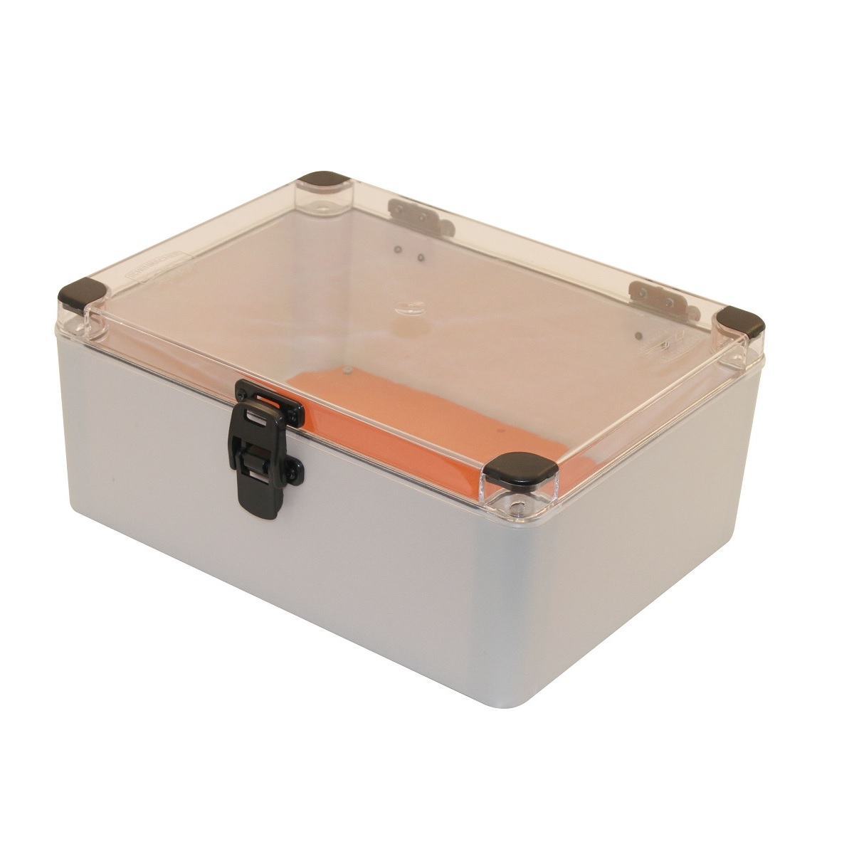 CAIXA COMANDO PLASTICA 31X23X13 TRANSPARC/FECHO IP66 - SCHUMACHER