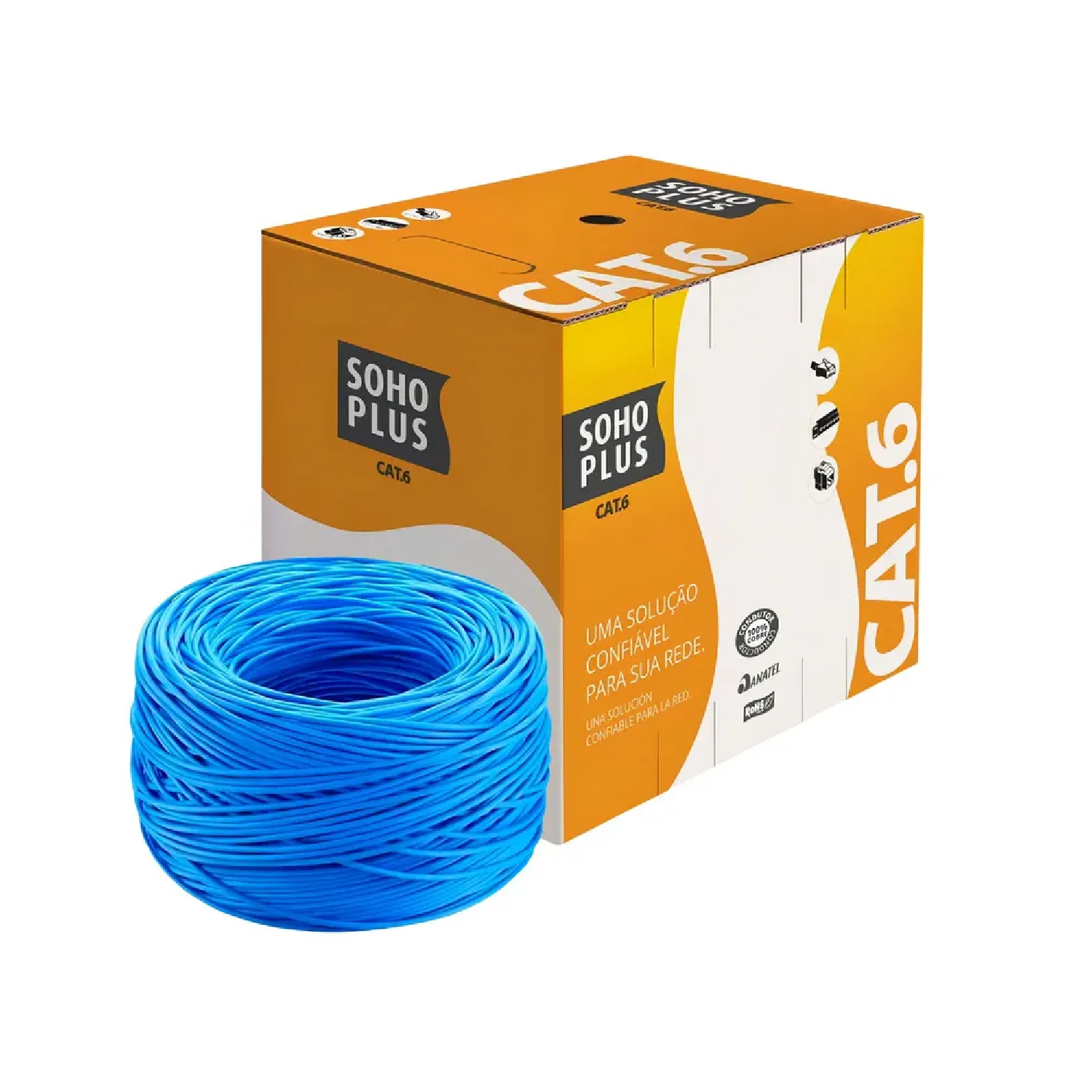 CABO MULTILAN  CAT 6 24AWGX4P AZUL - FURUKAWA