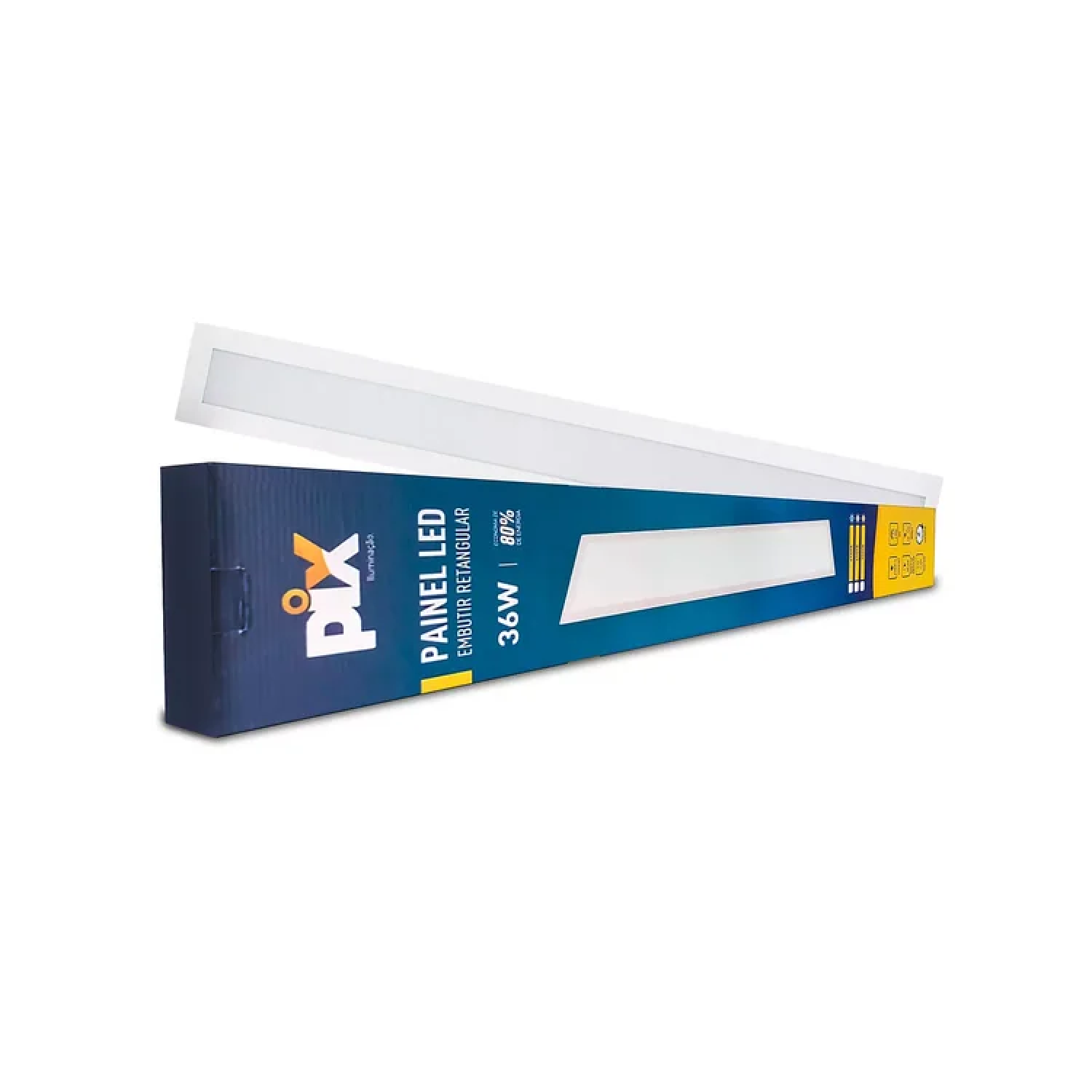PLAFON LED RETANGULAR EMBUTIR 150X1220CM 36W 6500K - PIX
