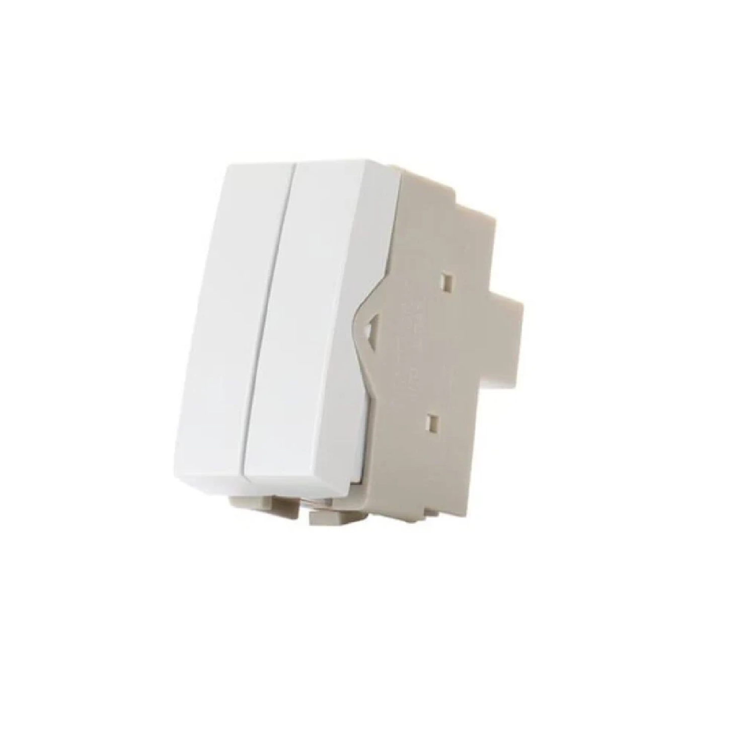 PEZZI MODULO INTERRUPTOR DUPLO MEIA TECLA PARALELO BRANCO 10A LINHA 50000