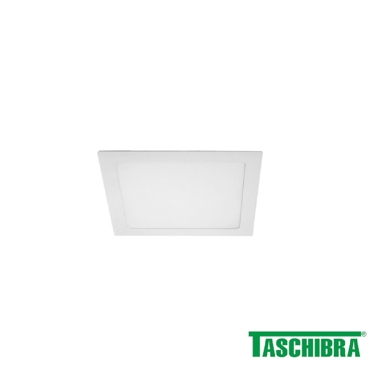 PLAFON LED QUADRADO 3000K 18W EMBUTIR - TASCHIBRA