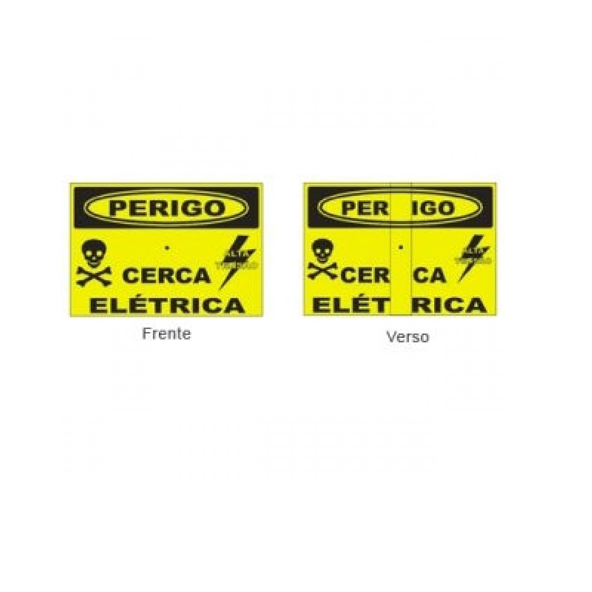 PLACA SEG P/ CERCA ELETRICA 175X1201 MM