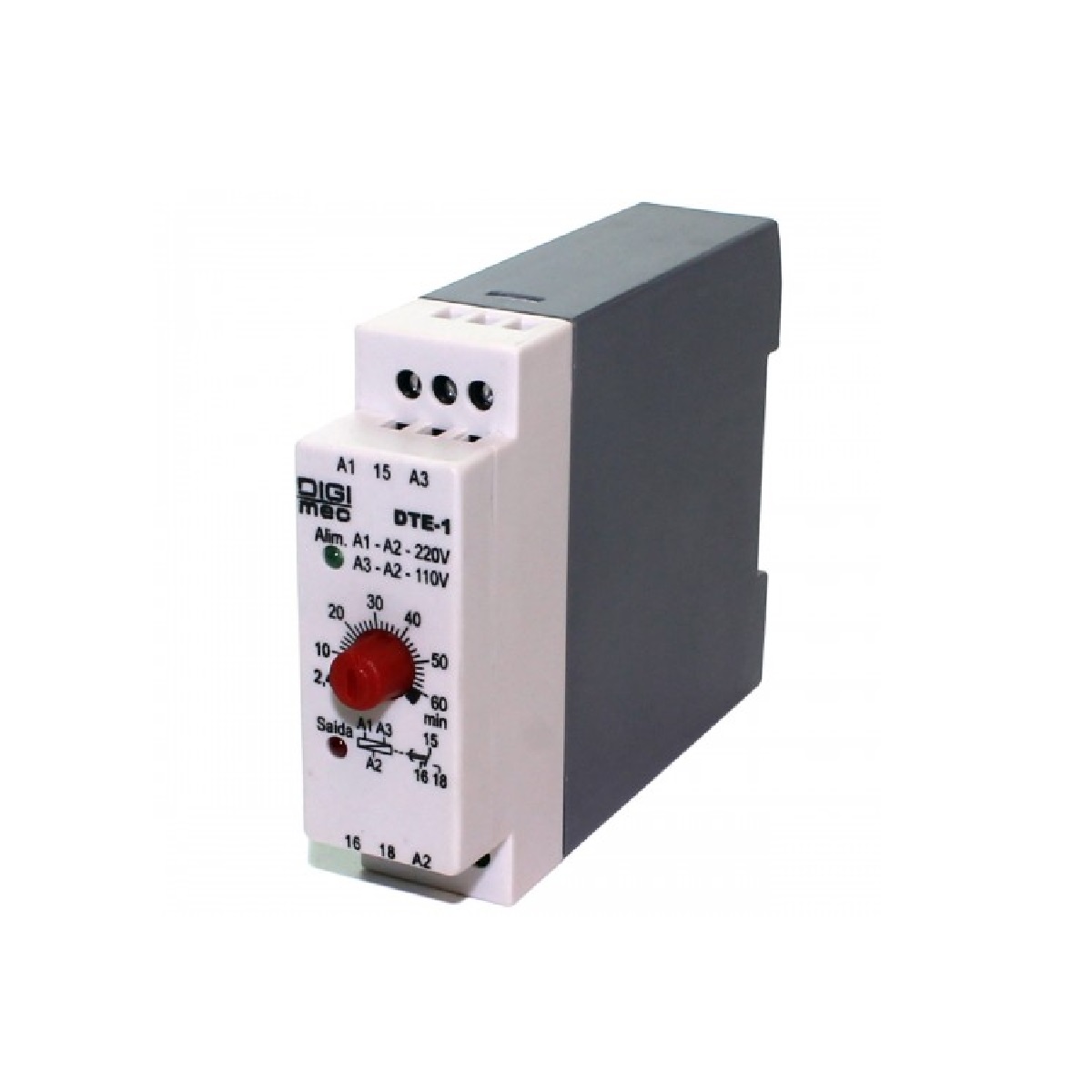 RELE TEMPO P/PAINEL   60S 220V DTER-1 - DIGIMEC