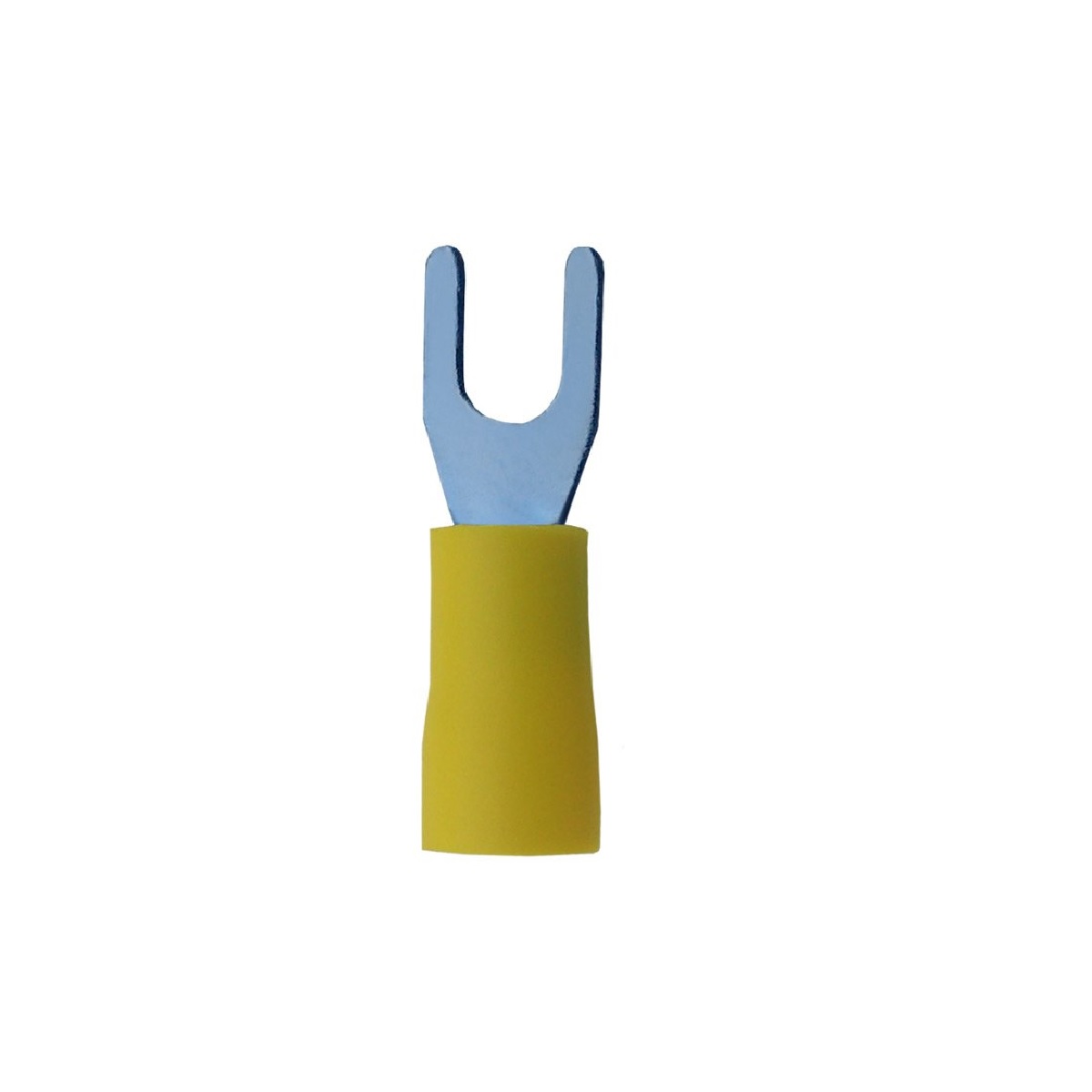 TERMINAL ISOLADO TIPO FORQUILIA AMARELO 6,0MM