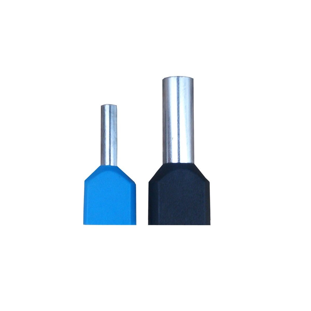 TERMINAL ISOLADO TUBULAR DUPLO  2,5MM AZUL TILHOS