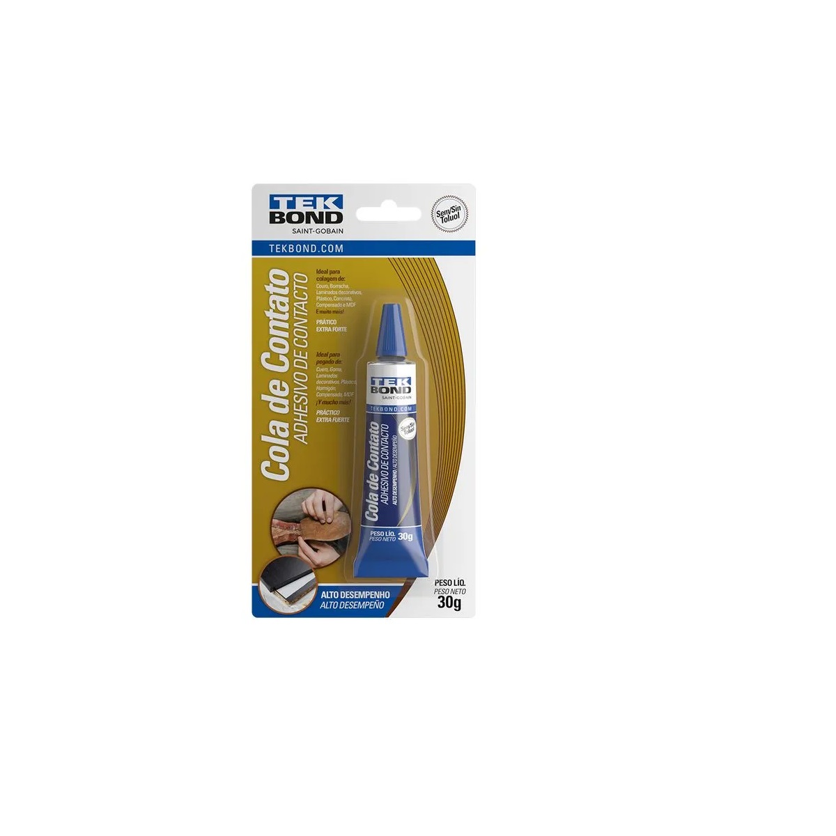 ADESIVO DE CONTATO 30GR BLISTER - TEKBOND