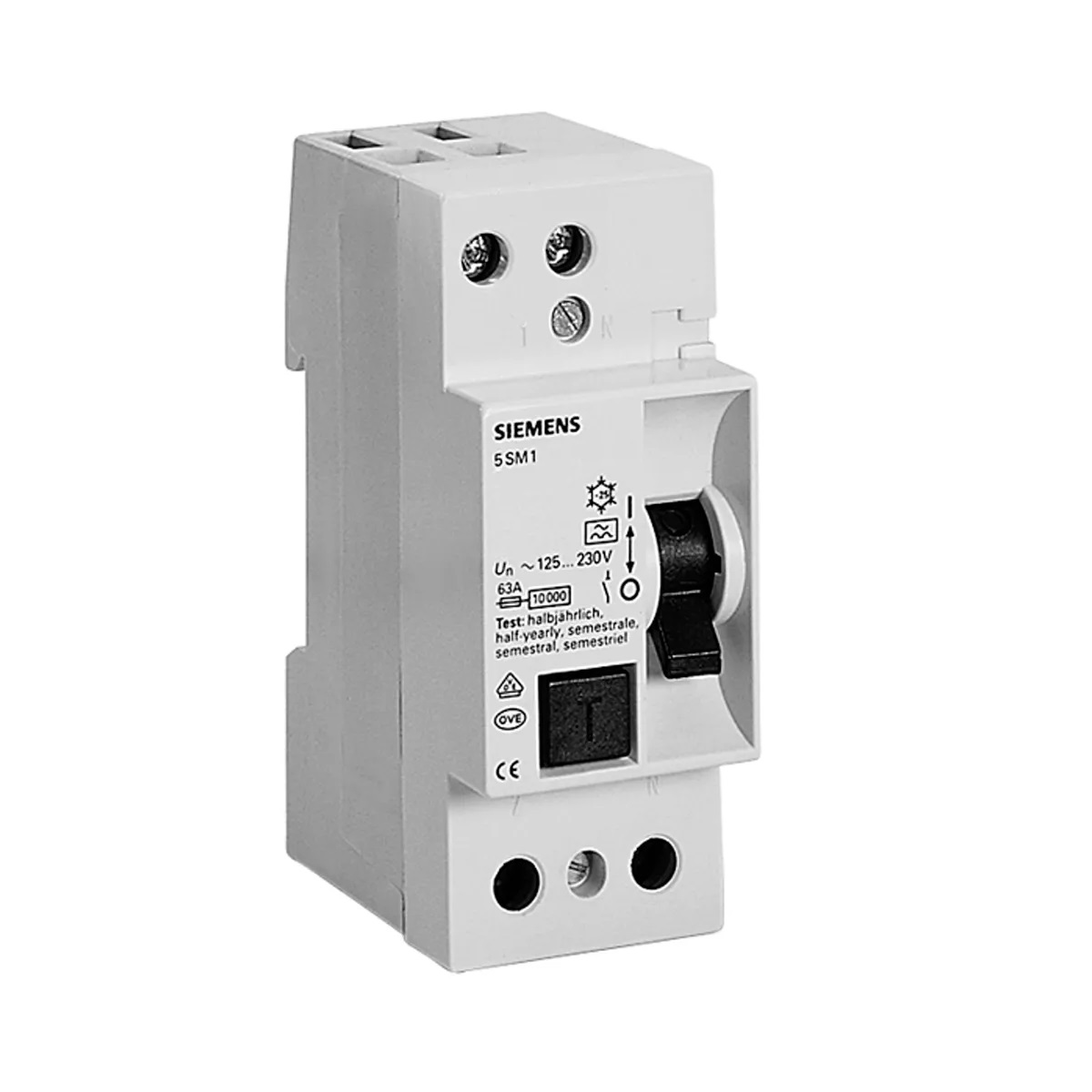 INTERRUPTOR DIFERENCIAL SIEMENS 2P  63A SENS 30MA