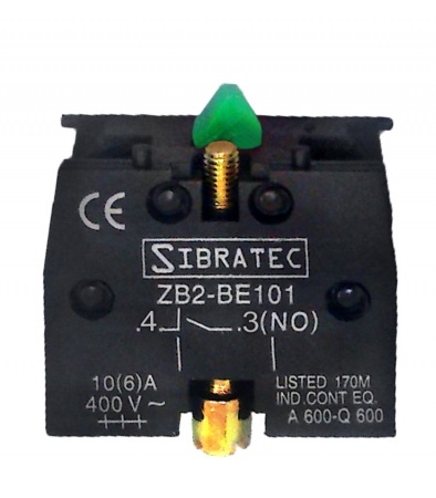 BOTAO BLOCO CONTATO 1NA SIBRATEC