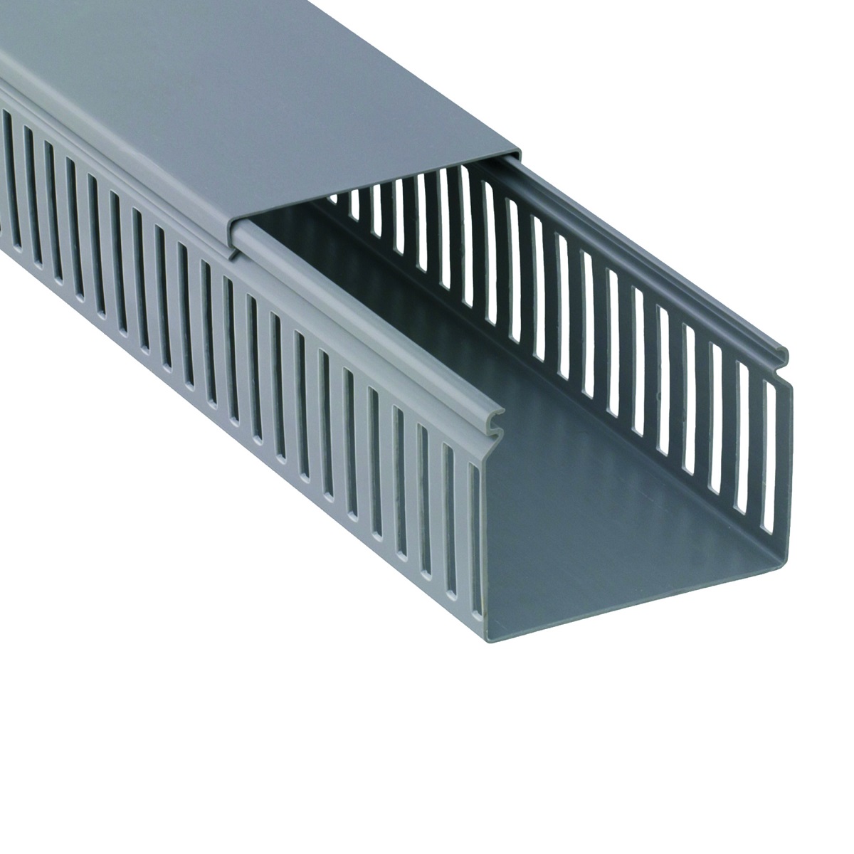 CANALETA CINZA  80X50MM ABERTO 2 METROS