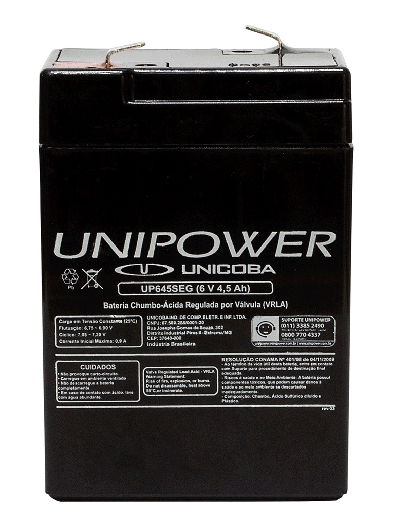 BATERIA 6V  4,5AH ELGIN