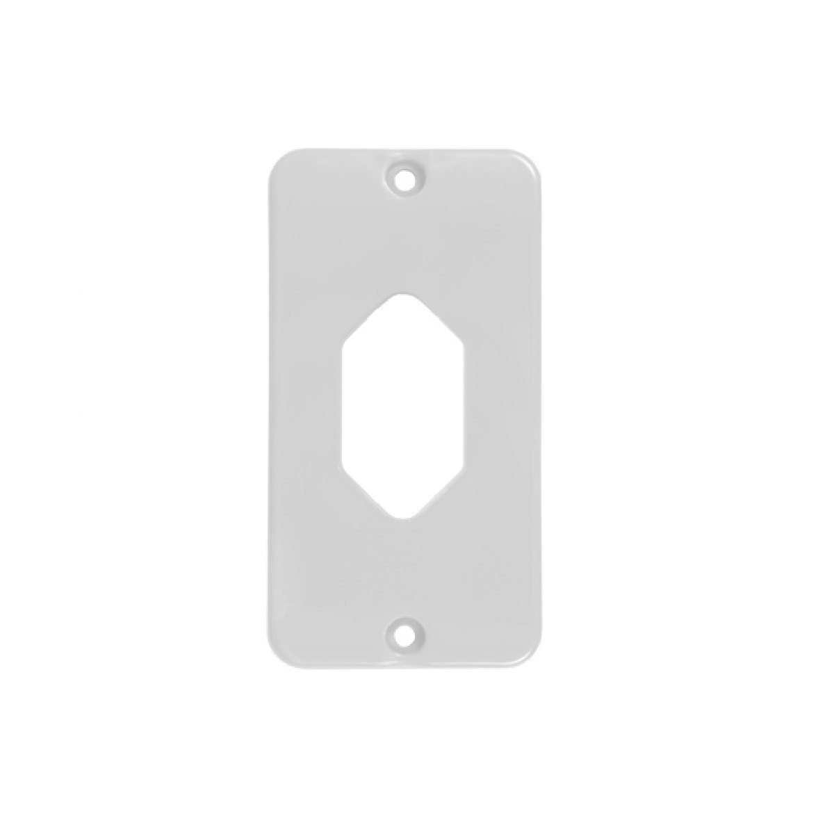 TAMPA BRANCA 1 TOMADA VERTICAL 1" INPOL