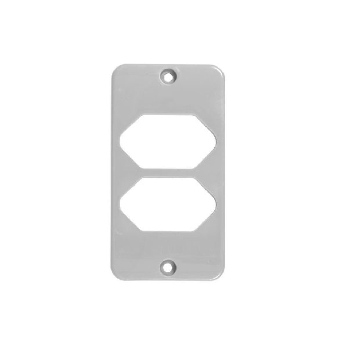 TAMPA CINZA 2 TOMADAS   1/2  -3/4 INPOL