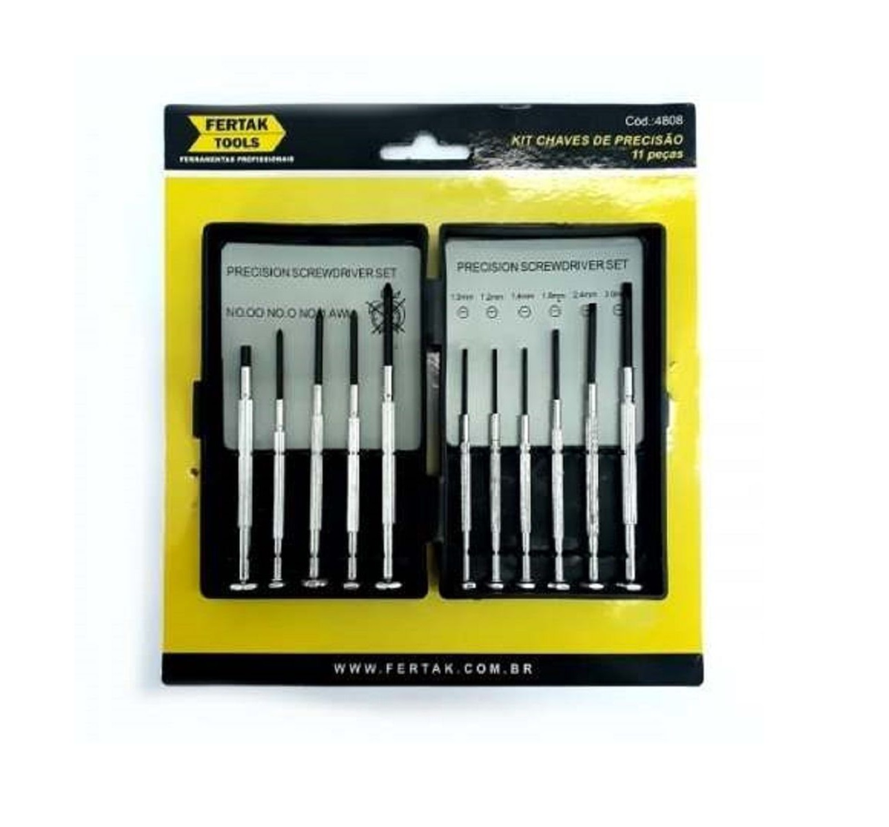 KIT CHAVES DE PRECISAO 11 PECAS - FERTAK