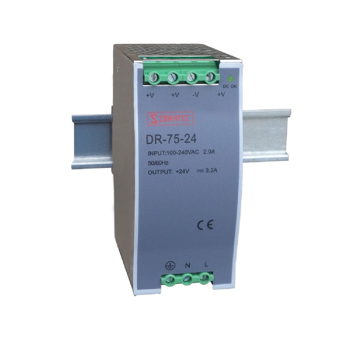 FONTE CHAVEADA 24V CC 3,2A 110/220V - SIBRATEC