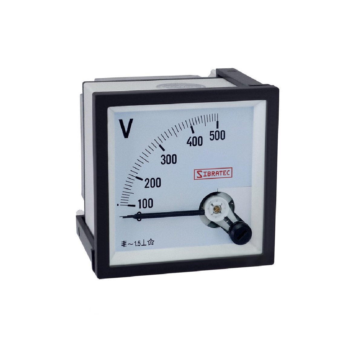 VOLTIMETRO 72X72 MM 500V QUADRADO C/ ESCALA