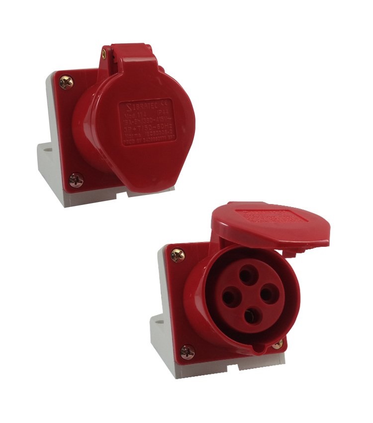 TOMADA SOBREPOR 3P+T 16A 6H 380V PG16