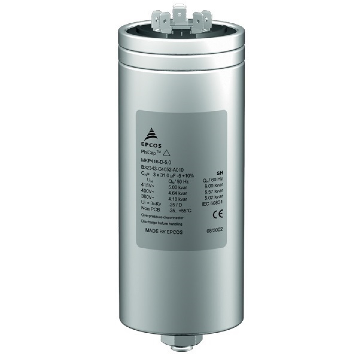 CAPACITOR TRIF  1 KVAR 380V PERM