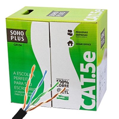CABO MULTILAN CAT 5E  24AWGX4P CMX PRETO